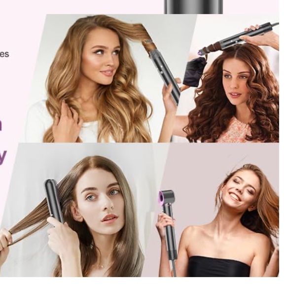 NWT Funflow 5 in 1 Hair Styler Hair Dryer Curling Volumizing Smoothing & Styling - Picture 5 of 7